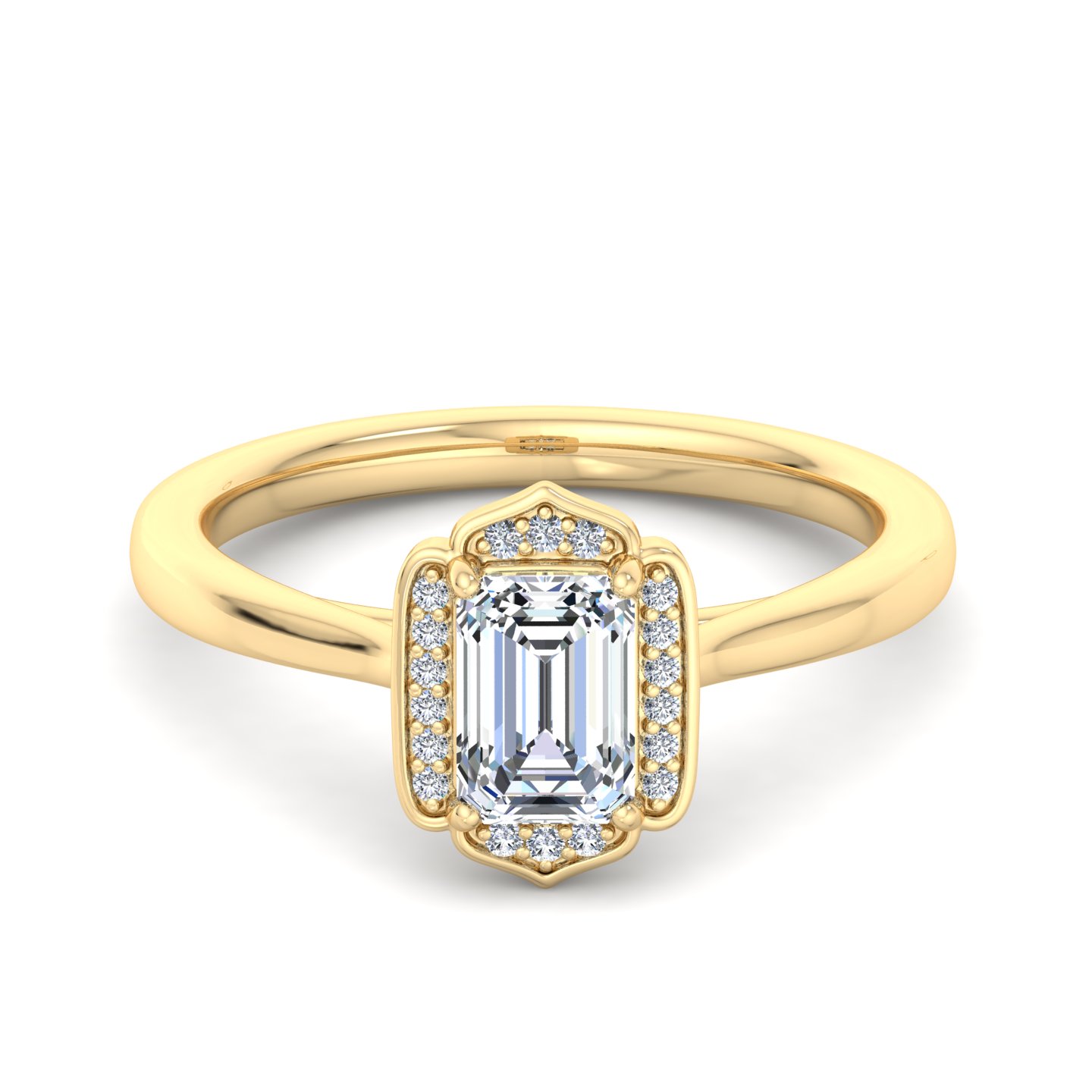 Lennon Halo Engagement Ring